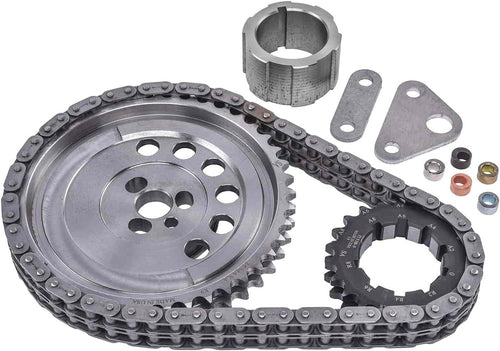 Roller Timing Chain Set | Fits GM LS Series Engines | Double Roller | Designed for Adjustable Cam Timing | Fits Cam Sprocket Design with 1 Position Sensor & Three Bolts