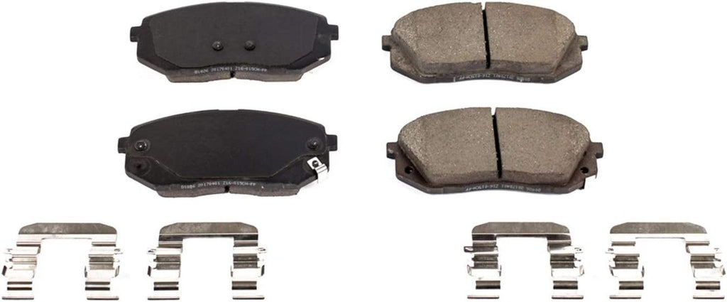 17-1826, Z17 Front Ceramic Brake Pads with Hardware
