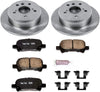 KOE2417 Autospecialty Rear Replacement Brake Kit-Oe Brake Rotors & Ceramic Brake Pads