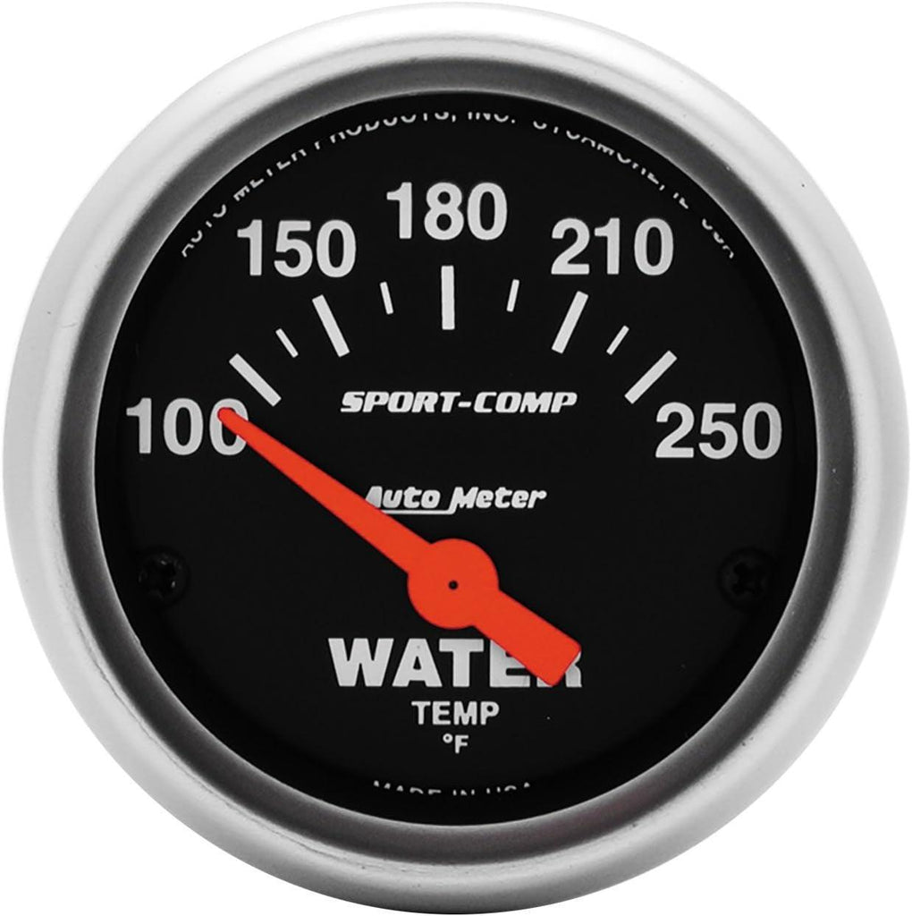 3337 Sport-Comp Electric Water Temperature Gauge, Regular, 2.3125 In.