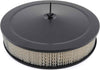 Racing Power Company R2195BK-BOX - Black 14" X 3" Muscle Car Style Air Cleaner Set - Paper Element & Recessed Base
