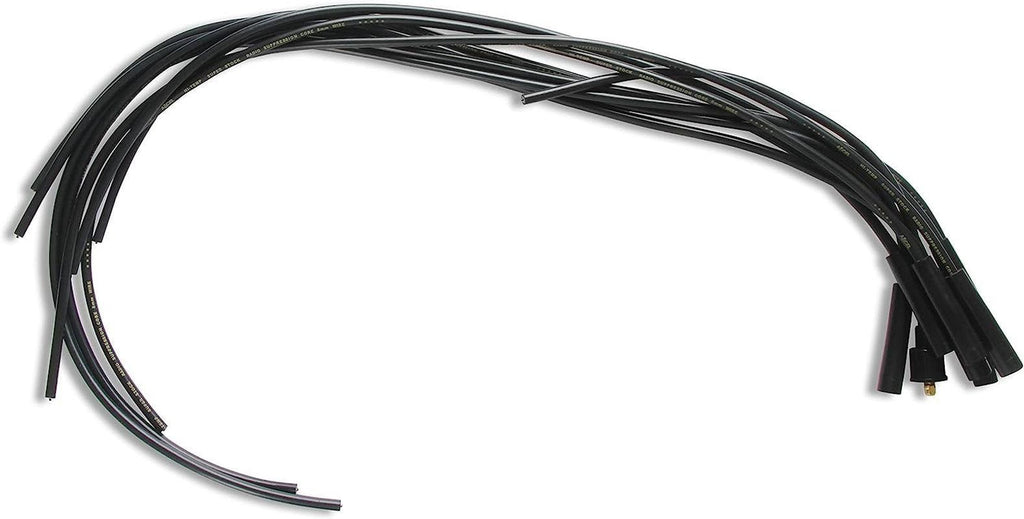 4040K Spark Plug Wire Set- 8Mm - Black Wire with Black Straight Boots