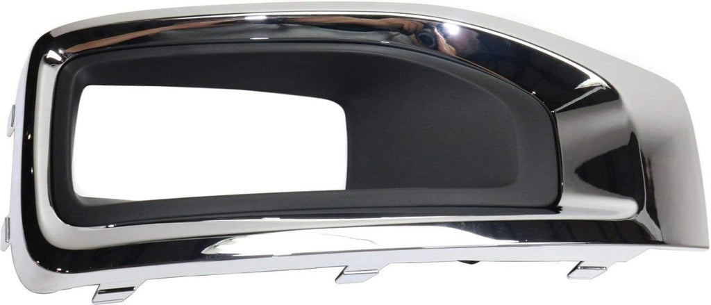 Fog Lamp Molding Compatible with 2015-2018 GMC Yukon/Yukon XL Chrome Bezel Passenger and Driver Side