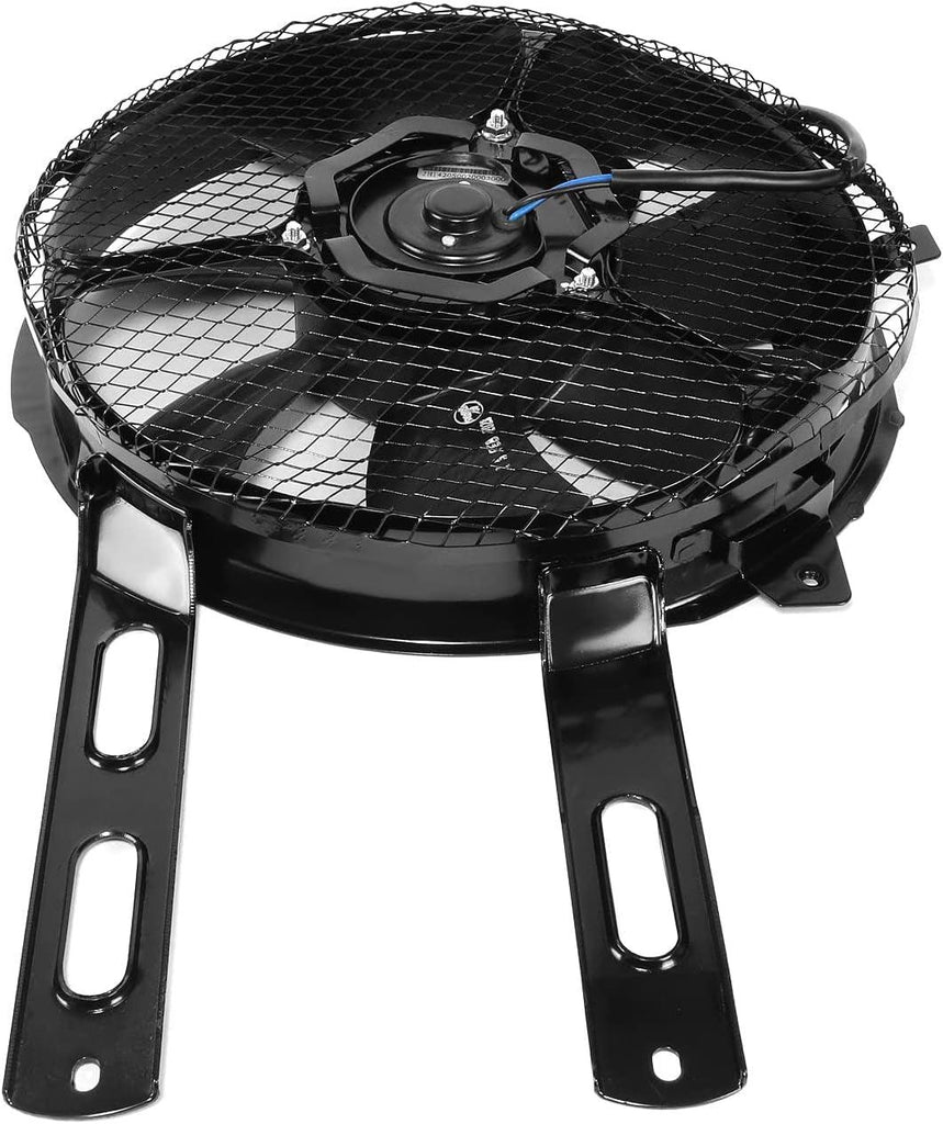 Factory Style A/C Condenser Fan Assembly Compatible with 89-94 Suzuki Swift 1.3L,OEM-RF-0949