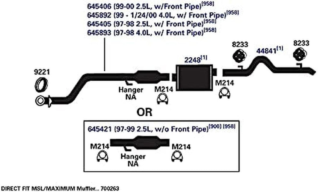 44841 Exhaust Tail Pipe