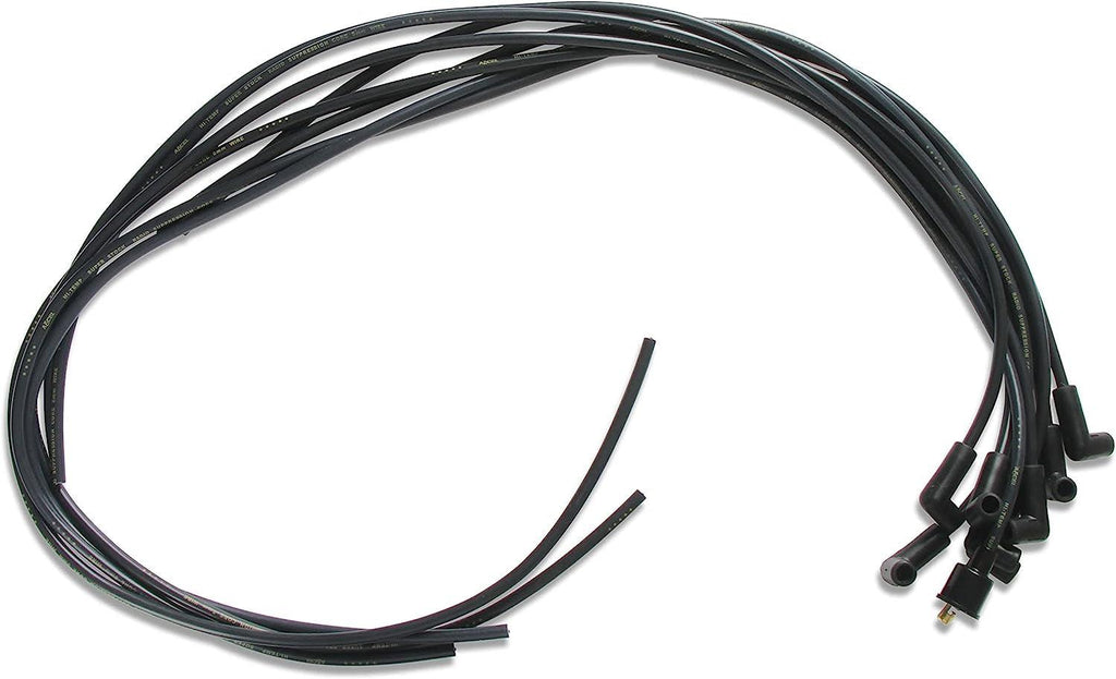 4041K Spark Plug Wire Set- 8Mm - Black Wire with Black 90 Degree Boots