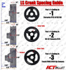 LS Truck Alternator Bracket Low Mount and Power Steering Pump Bracket LSX LS3 LQ4 LQ9 L33 LS3 Billet 551669-3