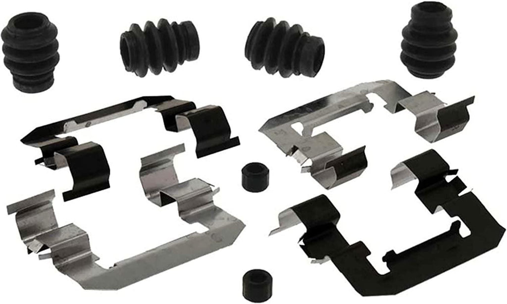 Gold 18K2010X Front Disc Brake Caliper Hardware Kit with Clips, Seals, Bushings, and Lubricant