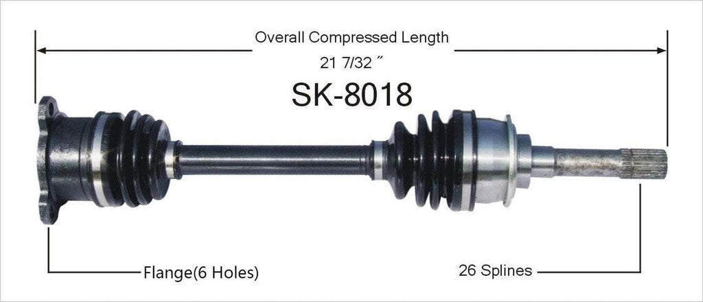 SK-8018 CV Axle Shaft