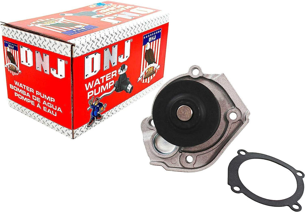 DNJ WP4254 Water Pump for 12-16 Dodge, Fiat, Jeep/Dart, 500, 500L, 500X, Renegade 1.4L L4 SOHC Turbocharged, Naturally Aspirated EAF,EAB,EAM