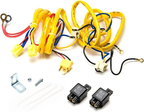 230004HW Premium Automotive Lighting H4 100W Heavy Duty Wiring Harness and Relay,Black