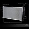 OEM-RA-1889 OE Style Aluminum Core Radiator Compatible with 97-00 Silhouette/Venture, 97-99 Regal/Century, 3.1L 3.4L 3.8 L, 30-1/2" W X 15" H X 5/8" D, 1-5/16" Inlet, 1/5/16" Outlet