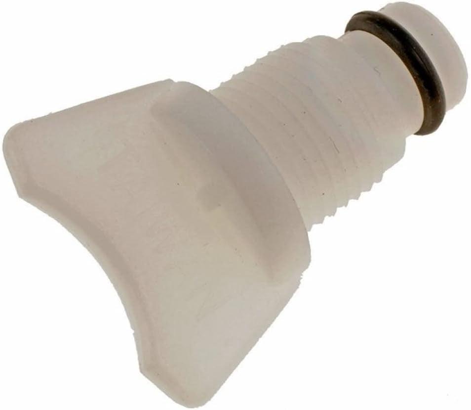 For Mitsubishi Van 1990 Radiator Drain Petcock | White | Plastic | Thread Size-M14-1.25 | Replacement for 16417-24200, 17751-72010