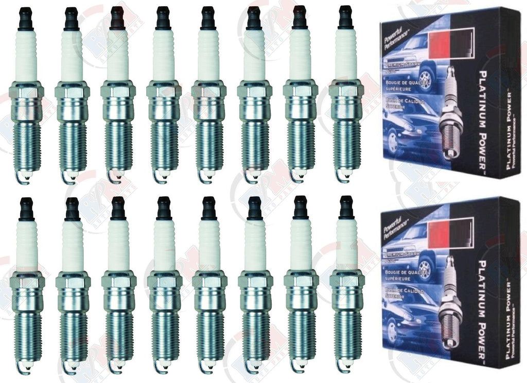 CHAMPION PLATINUM POWER Spark Plugs Set of 16 for 2005-2010 Grand Cherokee 5.7L