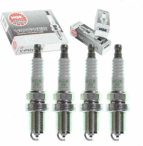 4 Pc NGK V-Power Spark Plugs Compatible with Honda Civic 1.6L L4 1999-2000