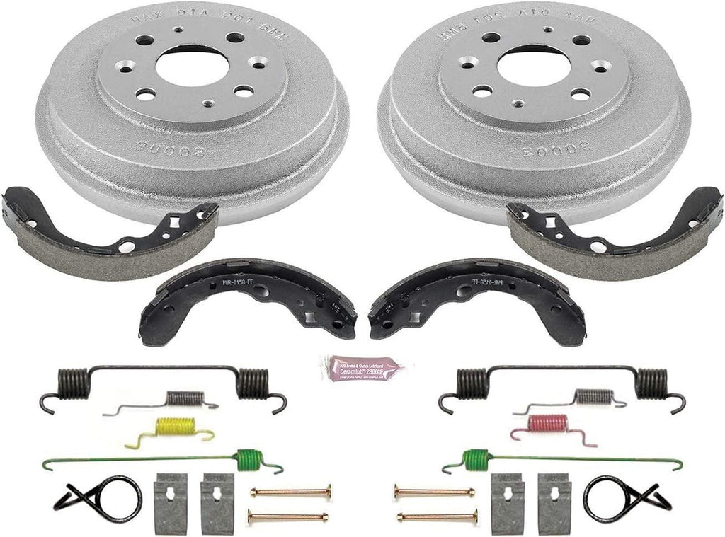 KOE15357DK Autospecialty Rear Replacement Brake Kit-Oe Brake Drums & Ceramic Brake Pads