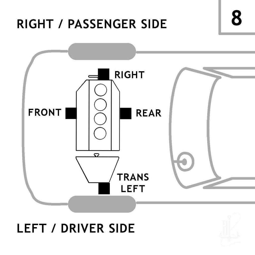 Anchor Engine Mount for Prizm, Corolla 8850