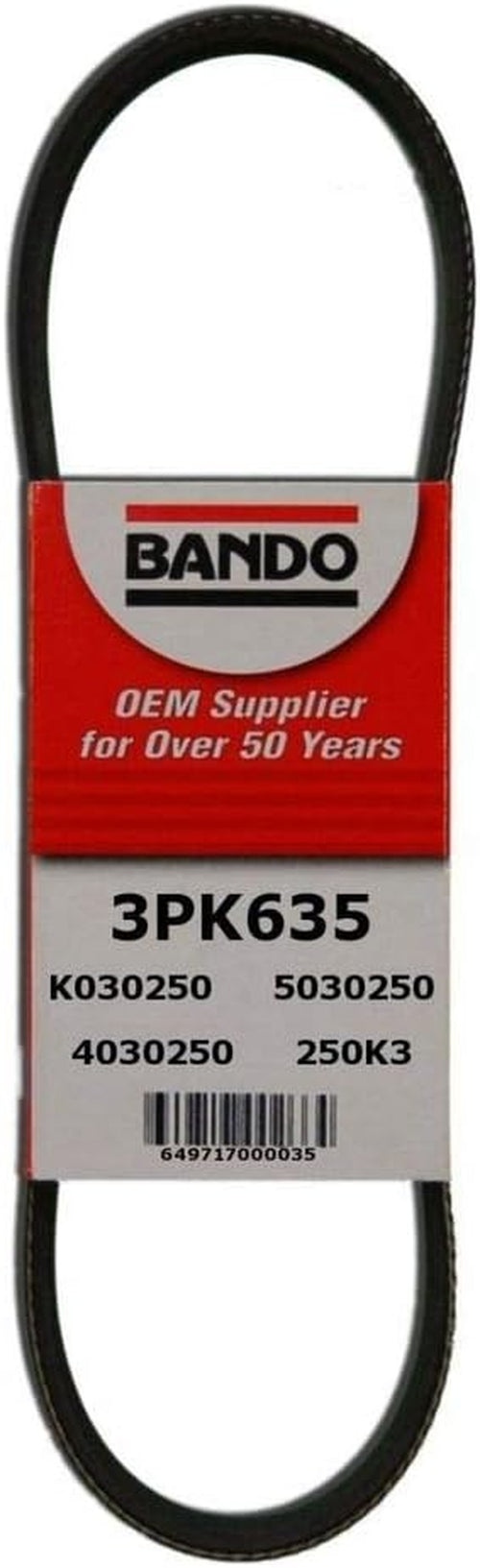 Bando USA 3PK635 OEM Quality Serpentine Belt