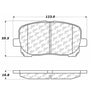 Centric Front Disc Brake Pad for Vibe, Corolla, Matrix (105.09230)