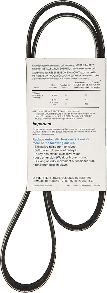 Dayco 5060475DR Serpentine Belt