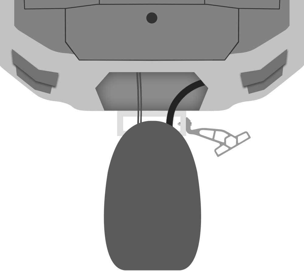 1810365 Raptor Jack Plate Adapter Bracket - 4" Starboard, White