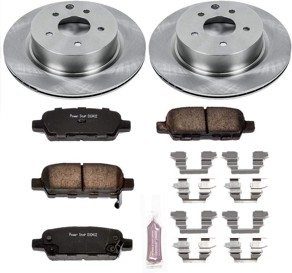 KOE179 Autospecialty Rear Replacement Brake Kit-Oe Brake Rotors & Ceramic Brake Pads