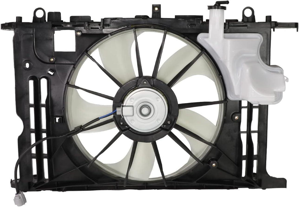 Factory Style Radiator Cooling Fan Assembly Compatible with 14-19 Corolla 1.8L,OEM-RF-0986