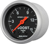 (3302) Sport Comp 2-1/16" 0-15 PSI Mechanical Boost Gauge