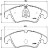 Brembo Front Disc Brake Pad Set for Audi (P85098)