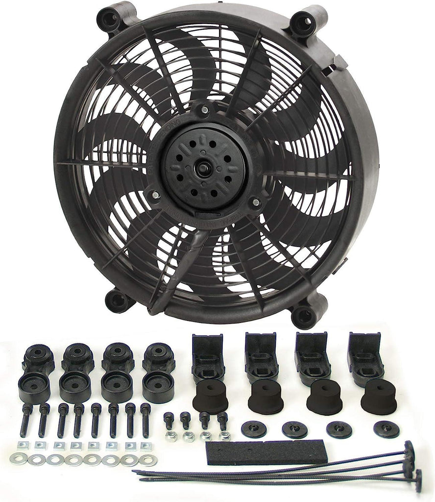 16212 12" High Output Radiator Fan , Black