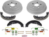 KOE15366DK Autospecialty Rear Replacement Brake Kit-Oe Brake Drums & Ceramic Brake Pads