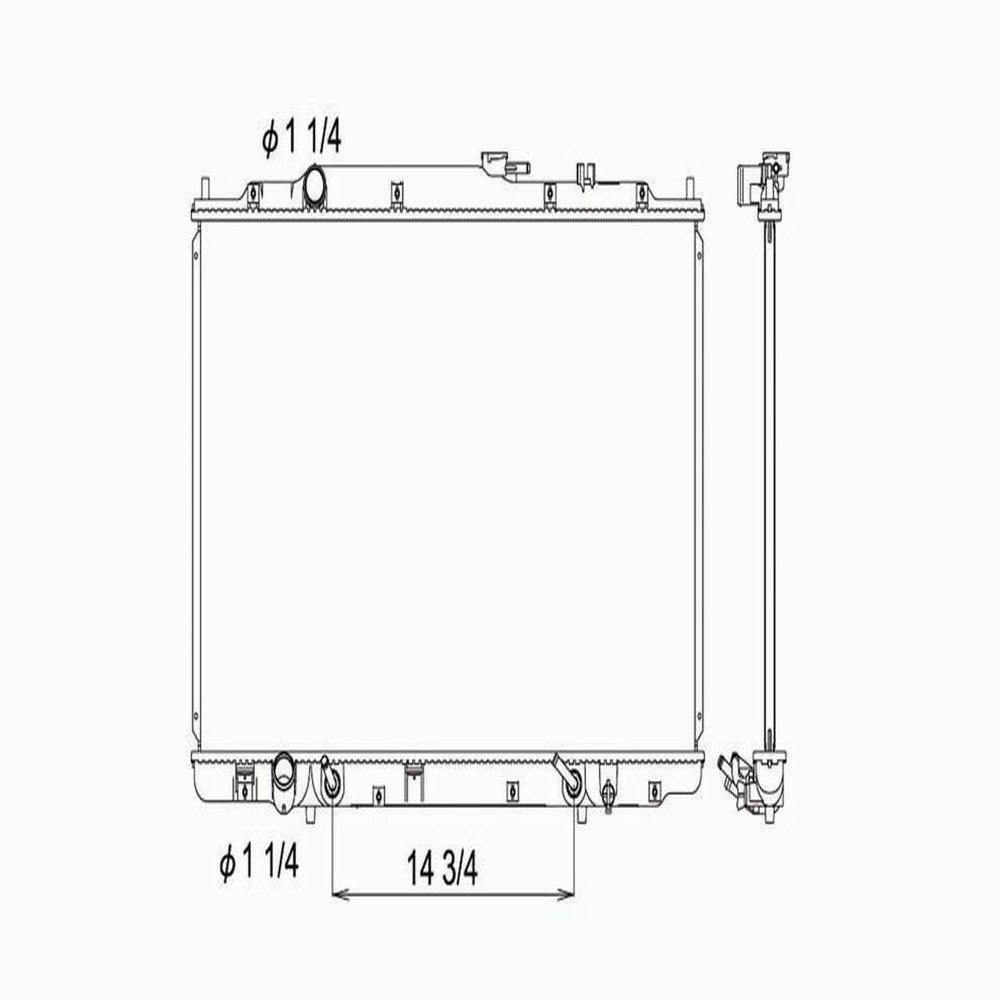 99 04 Hd Odysy 3.5L V6 at 1R Pa Rad Fits 1995 Volkswagen Passat
