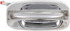 Exterior Door Handle Compatible with GMC Sierra/Silverado 1999-2007 Set of 4 Front and Rear Right Side and Left Side Chrome