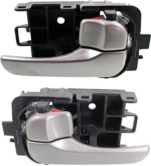 Interior Door Handle SET Compatible with 2000-2006 Nissan Sentra Front and Rear, Driver and Passenger Side Silver