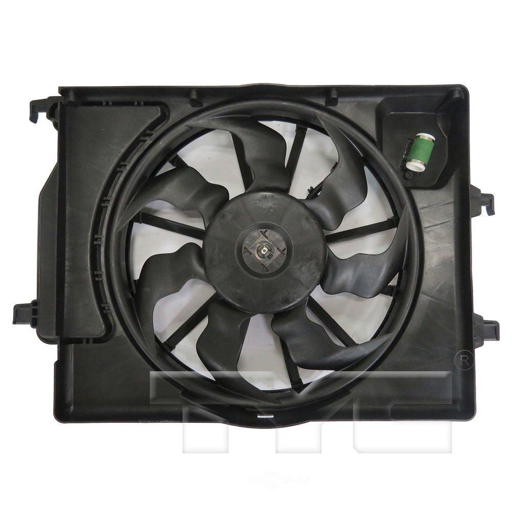 TYC 624330 Dual Radiator and Condenser Fan Assembly