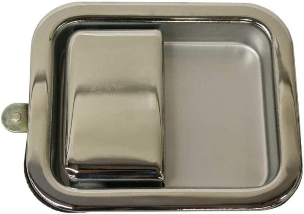Compatible with Jeep CJ7 Exterior Door Handle 1981-1986 Driver Side | Front | Chrome | Trim: All Submodels | CH1311167 | J5758172-PFM