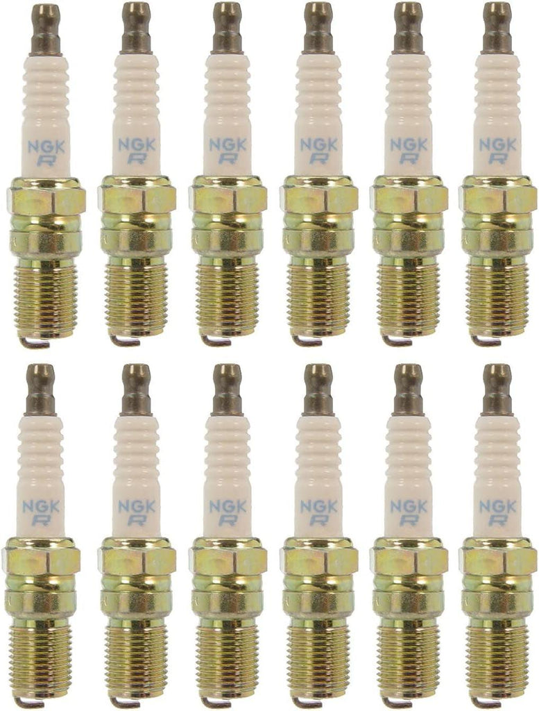 NGK Set of 12 Standard Spark Plugs Gap 0.035 for Jaguar XJS 1989-1990 5.3L V12
