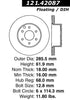 Centric Rear Disc Brake Rotor for Frontier, Xterra, Equator (121.42087)