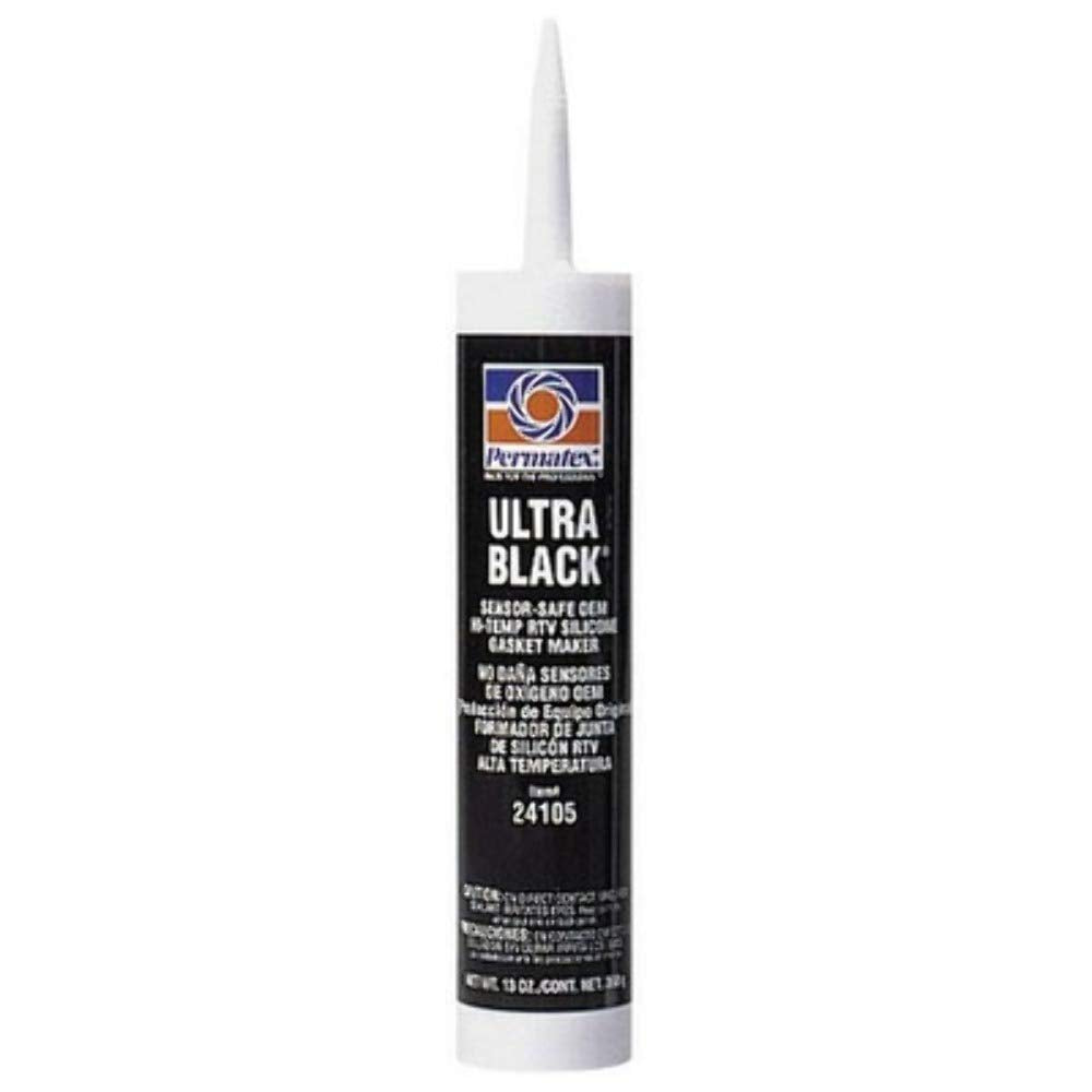 Permatex 24105 Ultra Black Maximum Oil Resistance RTV Silicone Gasket Maker, 13 Oz.