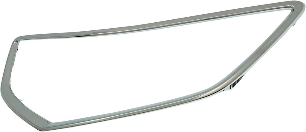 Center, Lower Grille Trim Set of 2 Compatible with 2004-2006 Acura TL Chrome