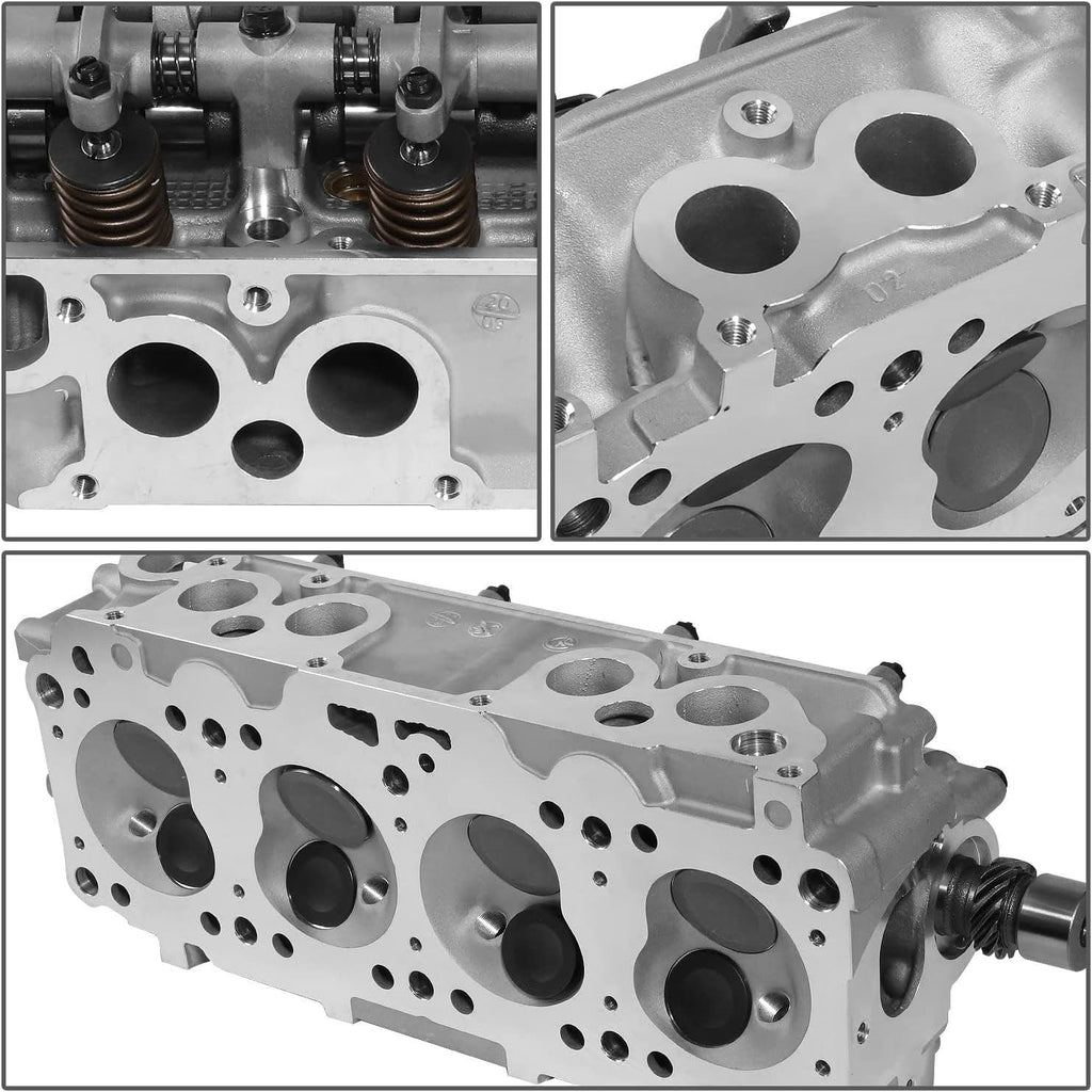 LEPOW-097 Assembled Aluminum Bare Cylinder Head Compatible with 83-87 Mazda 626 / B2000 2.0L Fe, 1987-1993 B2200 2.2L F2