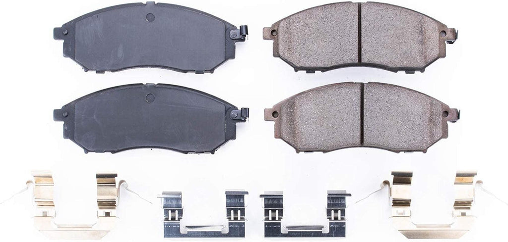 17-888, Z17 Front Ceramic Brake Pads with Hardware