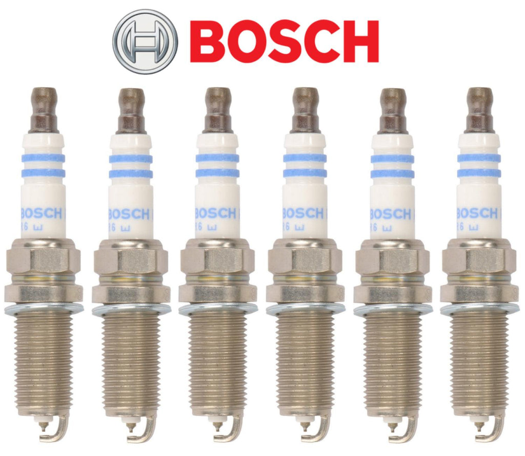 Spark Plug Set Iridium 6Pcs OEM Bosch for Land Rover Volvo 2003-2013