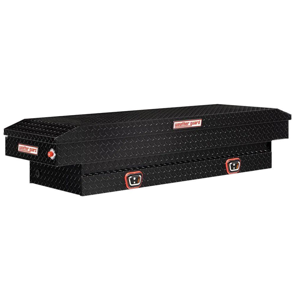 62.5 In. Gloss Black Aluminum Compact Truck Tool Box