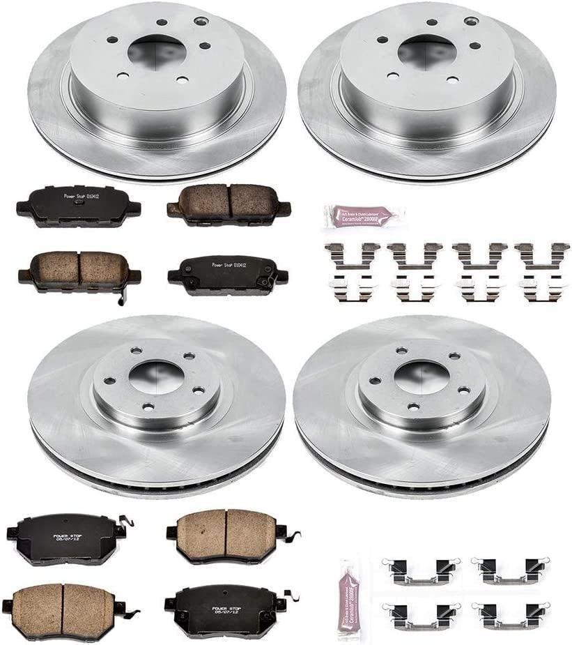 KOE2767 Autospecialty Front and Rear Replacement Brake Kit-Oe Brake Rotors & Ceramic Brake Pads