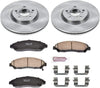 Power Stop KOE5370 Autospecialty Front Replacement Brake Kit-Oe Brake Rotors & Ceramic Brake Pads