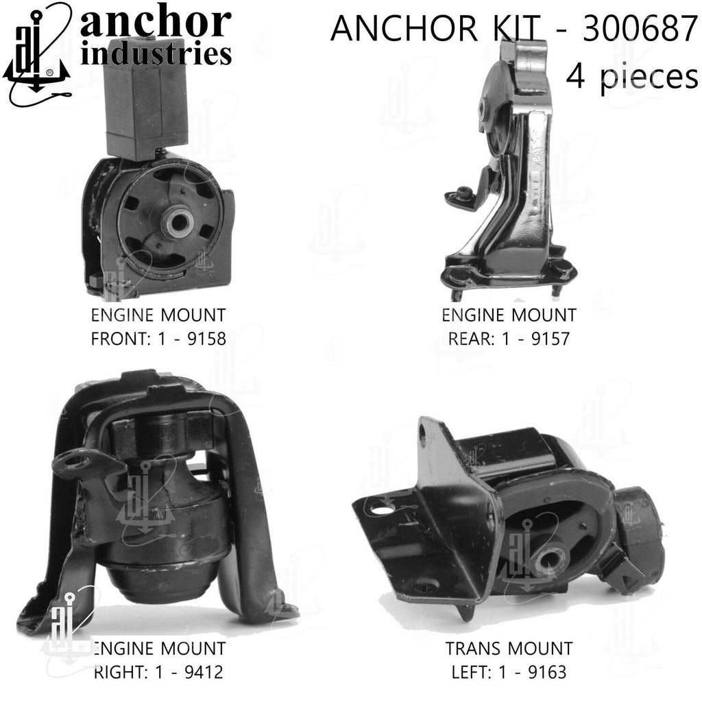 Anchor Engine Mount Kit for Vibe, Corolla, Matrix 300687