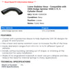 Lower Radiator Hose - Compatible with 2006 Dodge Sprinter 3500 2.7L 5-Cylinder Diesel