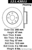 Centric Rear Disc Brake Rotor for Sunfire, Impulse, Stylus (121.43011)