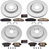 CRK4039 Coated Brake Rotor & Ceramic Brake Pads- Front & Rear